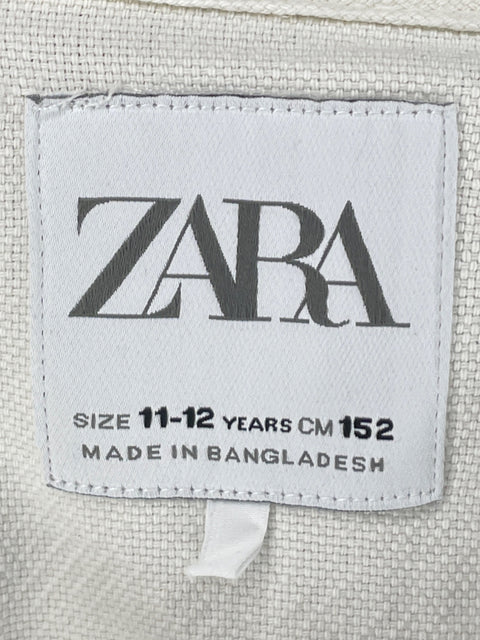 Chaleco Zara Denim Blanco - Talla 12