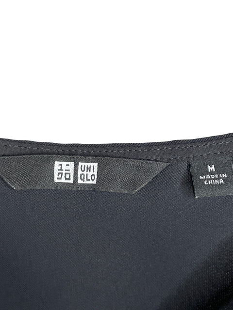 Blusa Uniqlo Cuello v Negro - Talla M