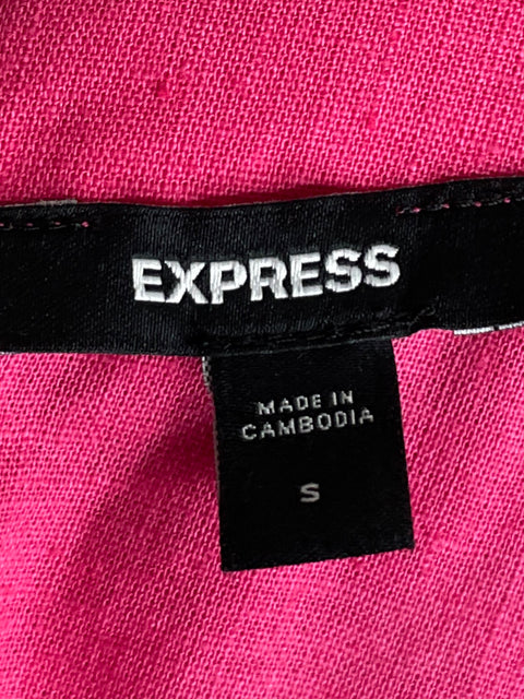 Top Express de Algodón Cropped Rosado - Talla S