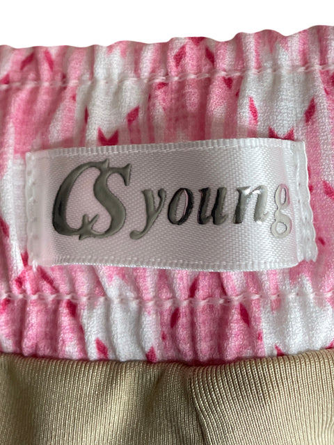 Short Cs Young Estampado Cuadros Mini Rosado - Talla S