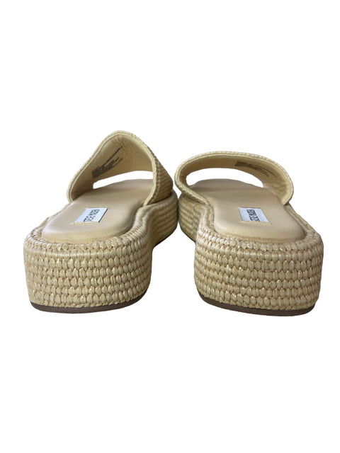 Zapato Steve Madden Plataforma Punta abierta Liso Beige - Talla 5.5