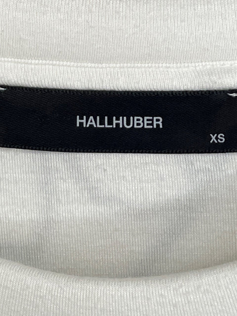 Blusa Hallhuber de Viscosa Neopreno Blanco - Talla XS
