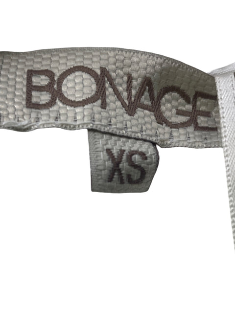 Chaleco Bonage Troquelado Manga larga Botones Blanco - Talla XS