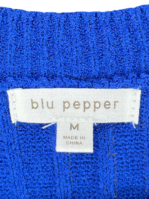 Blusa Blu Pepper Tejido Azul - Talla M