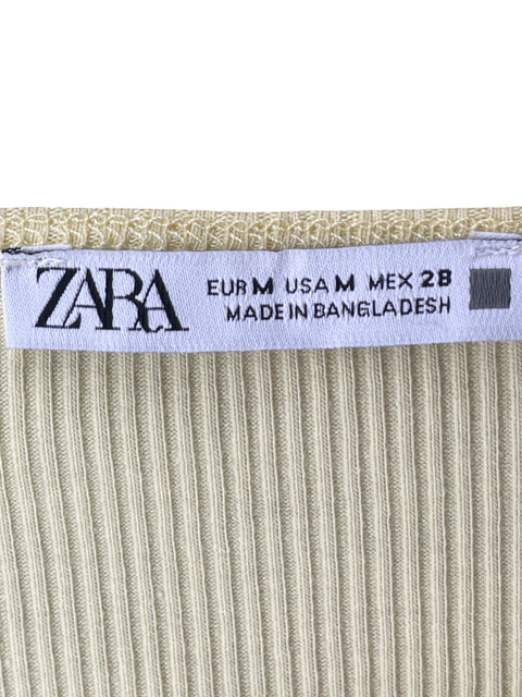 Blusa Zara Mangas vuelos Rosado - Talla M