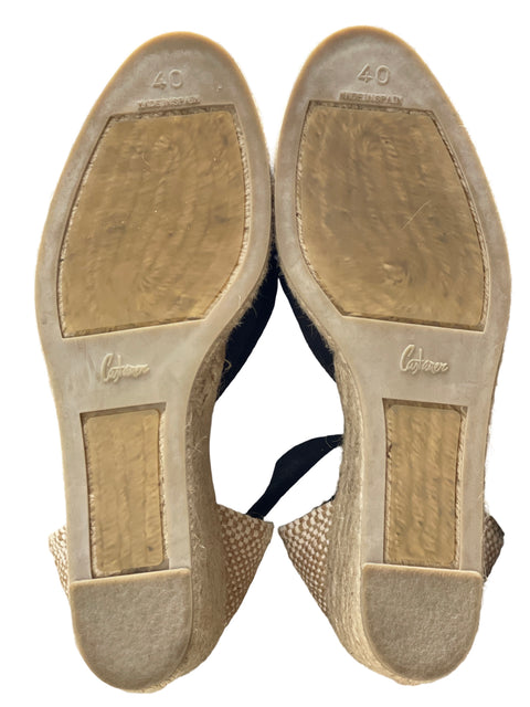 Tacón Castañer Tiras Negro - Talla 40