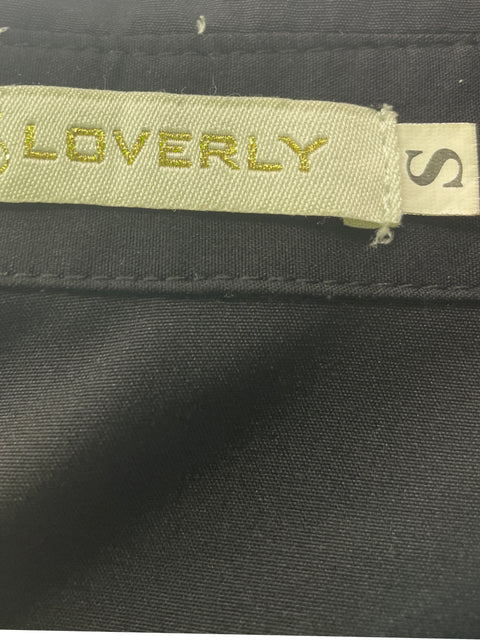 Vestido Loverly Maxi Liso Botones Negro - Talla S