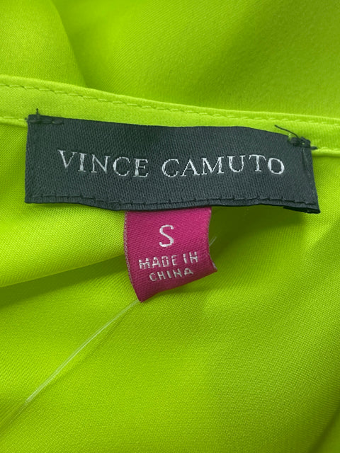 Blusa Vince Camuto Manga corta Liso Abullonado Verde - Talla S