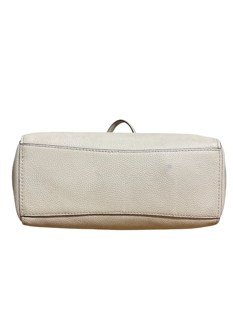 Cartera Coach Turnlock Chain Tote 27 Liso Blanco - Talla U