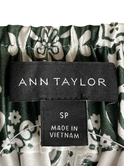 Conjunto Ann Taylor Estampado Satinado Verde - Talla S