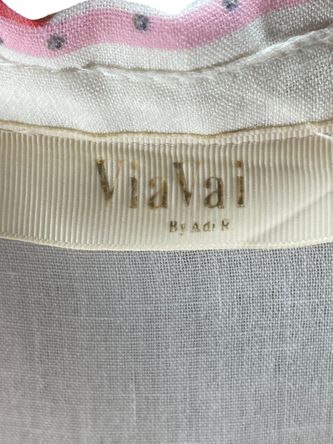 Vestido Vía Vai Estampado Floral Blanco - Talla L