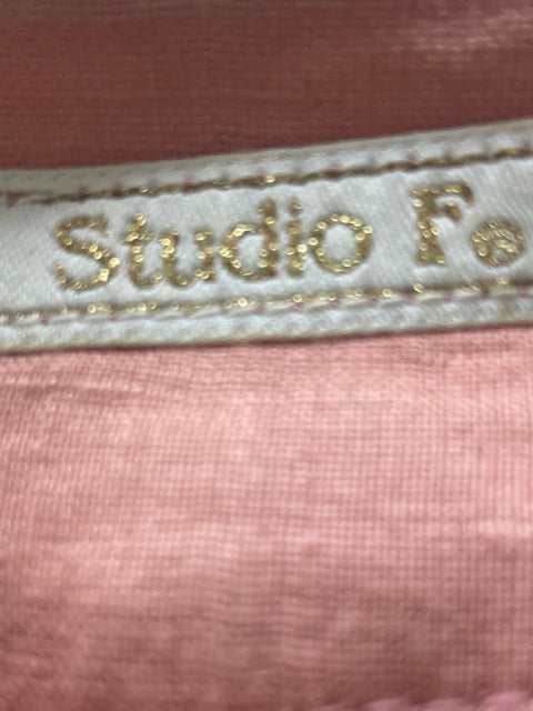 Pantalón Studio F Recto Wide-leg Liso Marrón - Talla 27