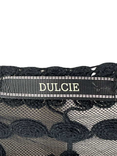 Blusa Dulcie Malla bordada Negro - Talla M