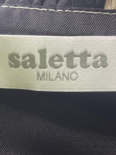 Camisa Saletta Milano Estampado Bolsillo Botones Blanco - Talla 48