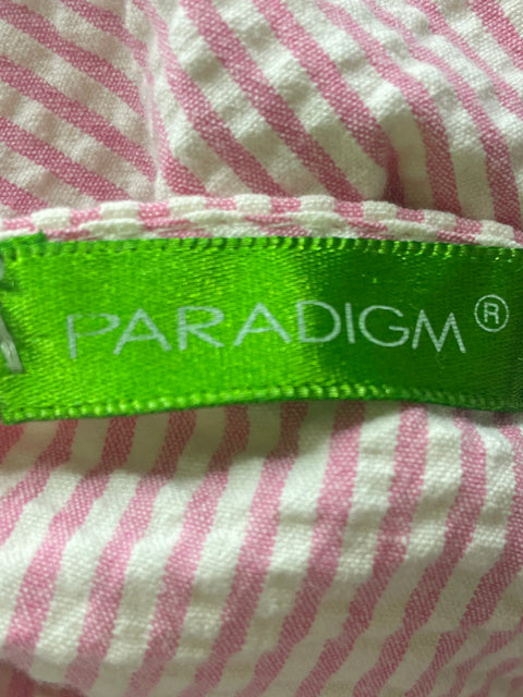 Falda Paradigm Corte a Ruchas Midi Rosado - Talla S