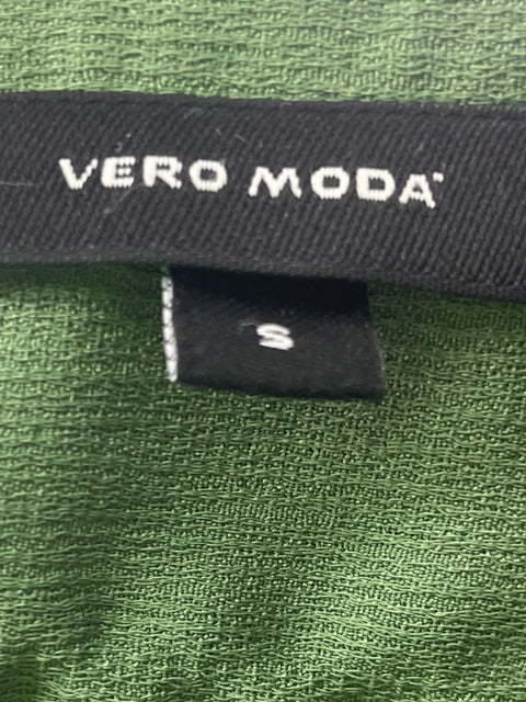 Blusa Vero Moda Liso Cuello v Nudo Verde - Talla S