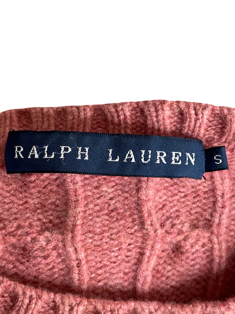 Abrigo Ralph Lauren Cuello redondo Tejido Rosado - Talla S