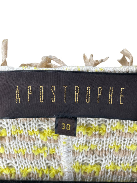 Blazer Apostrophe Tejido  tweed bouclé Amarillo - Talla 38