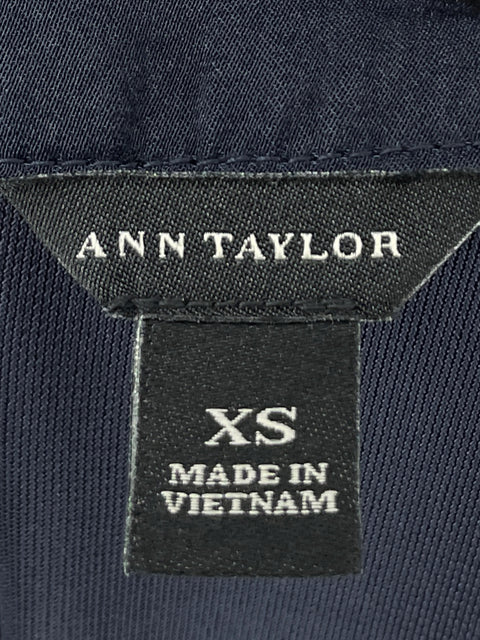 Blusa Ann Taylor Escote drapeado Azul - Talla XS