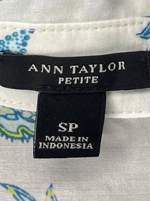 Camisa Ann Taylor Estampado Verde - Talla S
