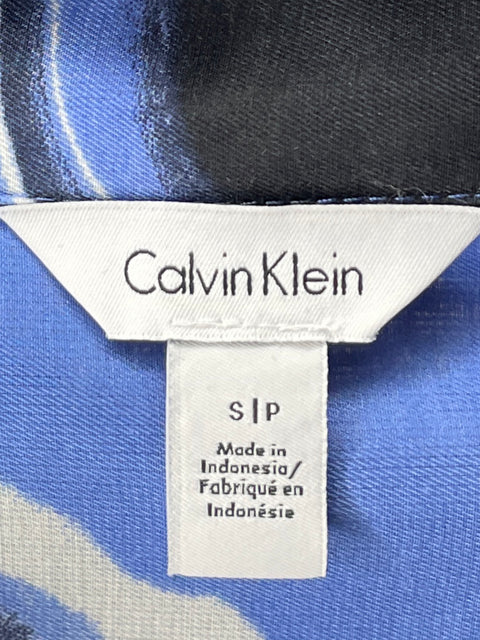 Camisa Calvin Klein Estampado Azul - Talla S