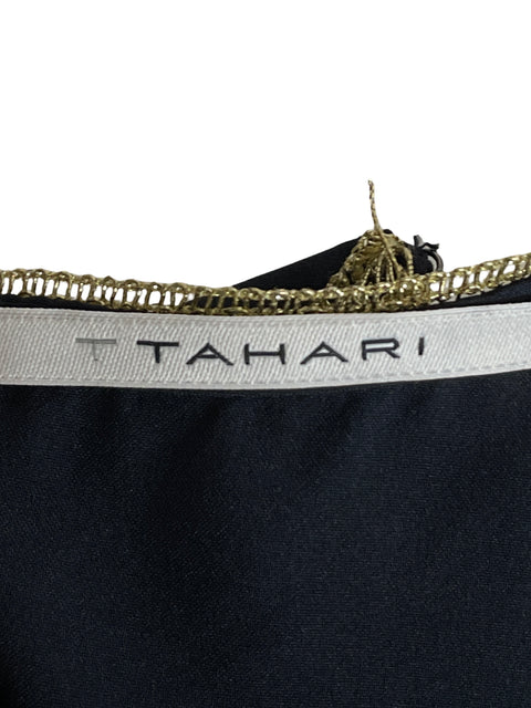 Blusa Tahari Bordado Azul - Talla XS
