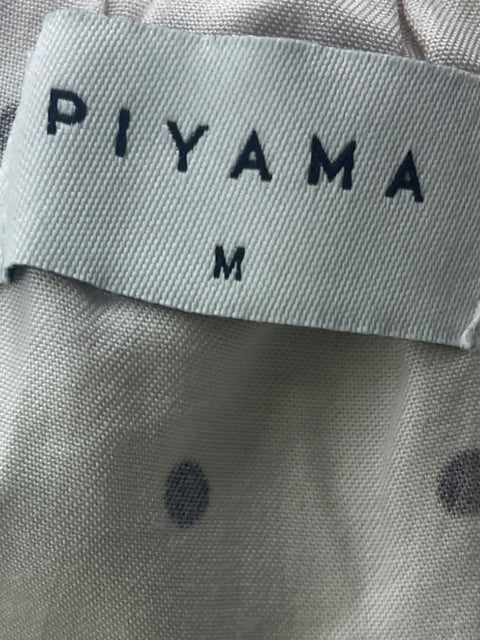 Conjunto Piyama Estampado Lunares Ruchas Rosado - Talla S
