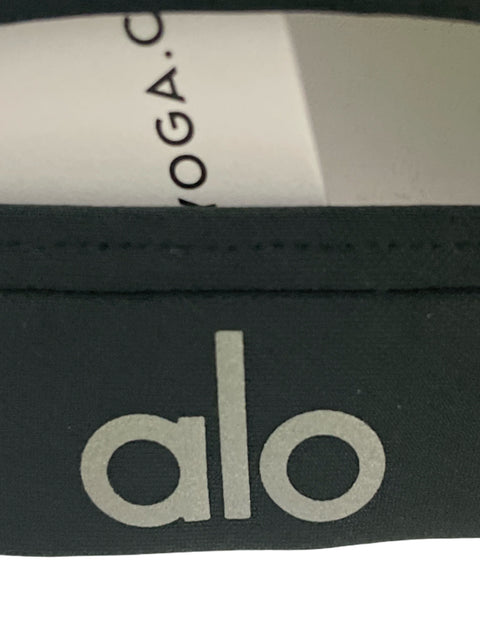 Top Alo Liso Tiras Deportivo Negro - Talla XS