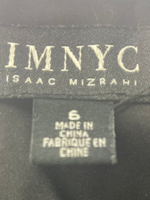 Vestido Imnyc Liso Manga corta Suelto Negro - Talla 6