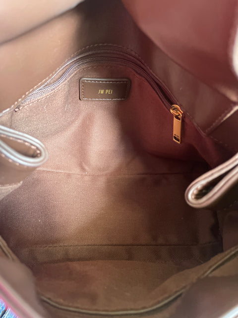 Cartera Jw Pei Cuero Asa Cinturon Marrón - Talla U