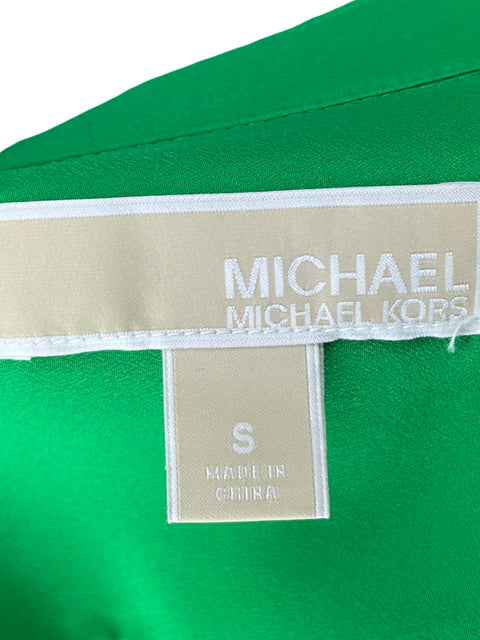 Camisa Michael Kors Zipper Verde - Talla S