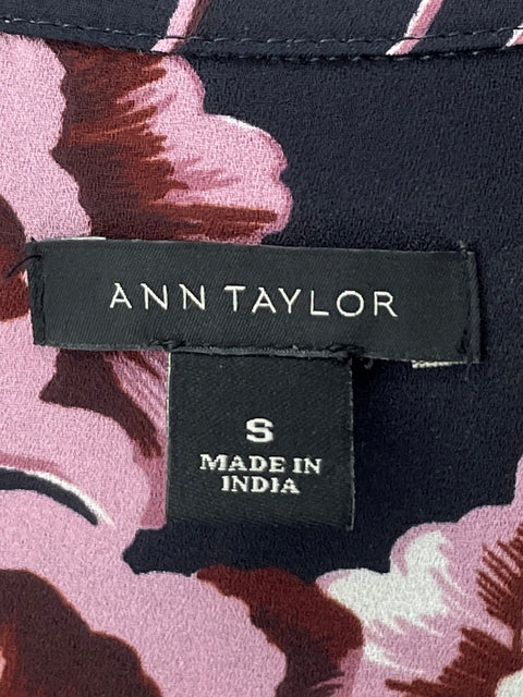 Camisa Ann Taylor Estampado Floral Negro - Talla S