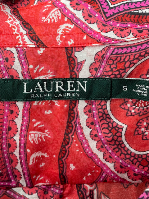 Camisa Ralph Lauren de Algodón Estampado Rojo - Talla S