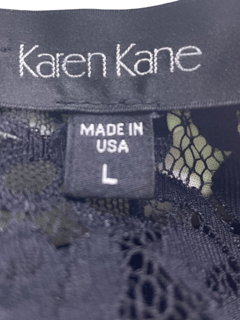 Camisa Karen Kane de Viscosa Lisa Encaje Manga larga Blanco - Talla L
