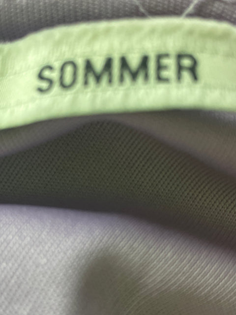 Vestido Sommer Midi Asimétrico Estampado Naranja - Talla S