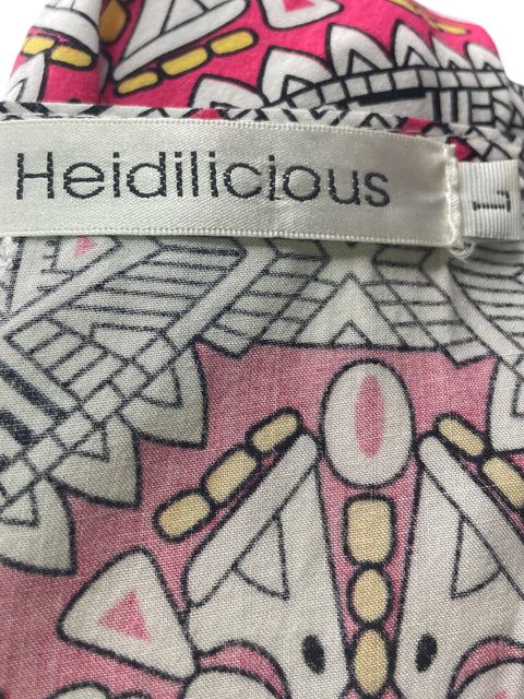 Romper Heidilicius Estampado Tejido Mini Rosado - Talla L