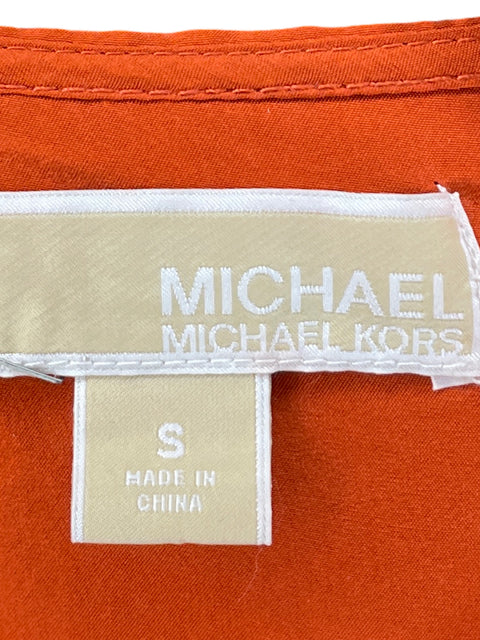 Blusa Michael Kors de Seda Manga larga Naranja - Talla S