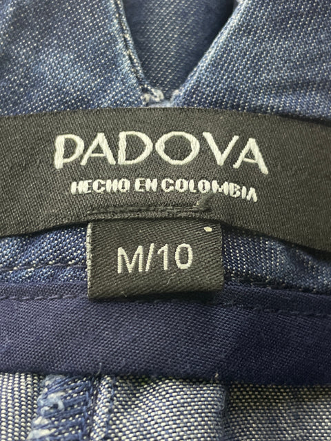 Pantalón Padova Cargo Liso Palazo Azul - Talla M
