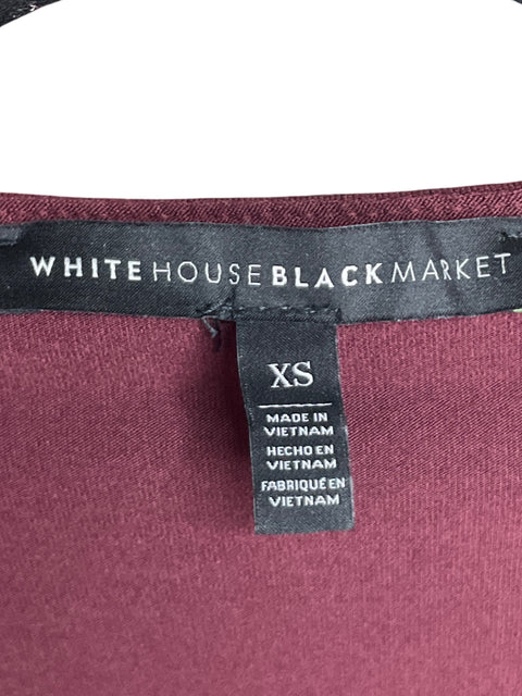 Blusa White House Black Market de Viscosa Vuelos Rojo - Talla XS