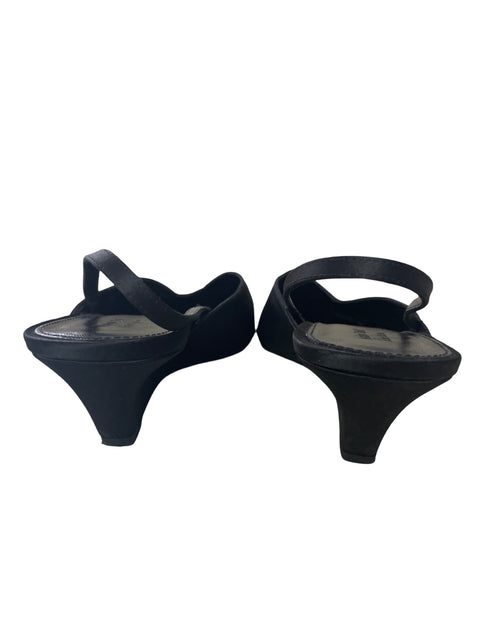 Zapato Massimo Dutti Punta cerrada Destalonado Tacón bajo Negro - Talla 41