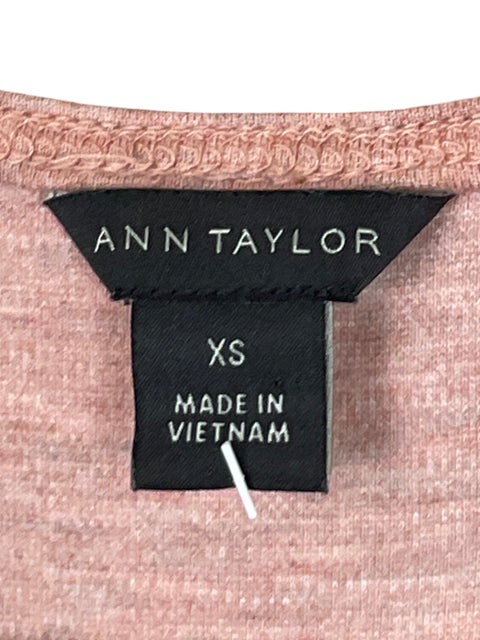 Vestido Ann Taylor Maxi Vuelos Rosado - Talla XS