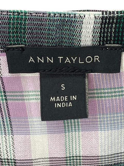 Conjunto Ann Taylor de Algodón Estampado Vuelos Morado - Talla S