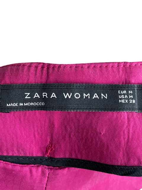 Pantalón Zara Wide-leg Morado - Talla M