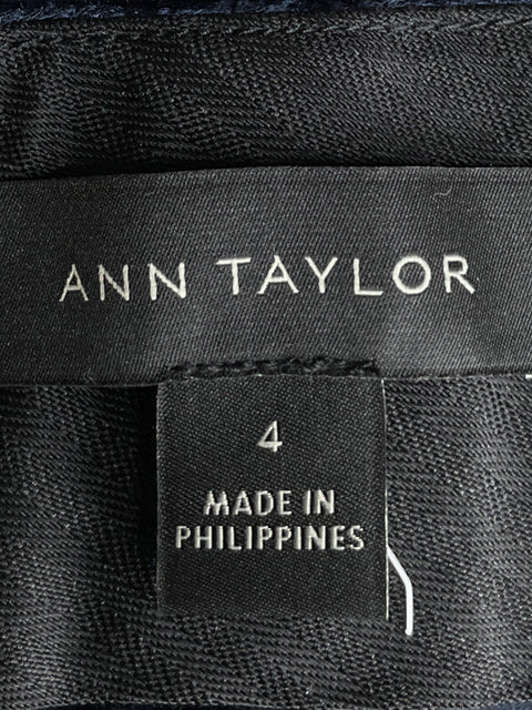 Pantalón Ann Taylor Wide-leg Terciopelo Azul - Talla 4