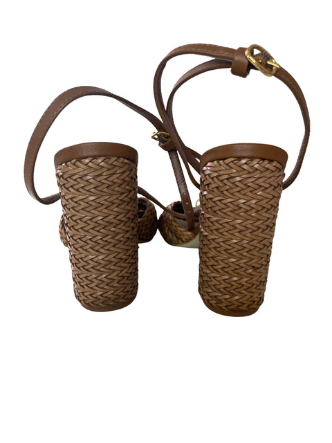 Zapato Sam Edelman Tiras Abierta Tacón alto Marrón - Talla 6