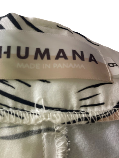 Conjunto Humana Pantalón/blusa Palazo Tiras Azul - Talla 6