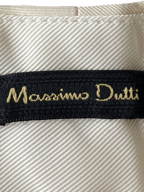 Pantalón Massimo Dutti de Viscosa Wide-leg Beige - Talla 38