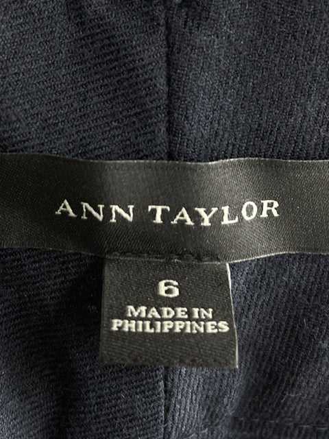 Pantalón Ann Taylor Recto Azul - Talla 6