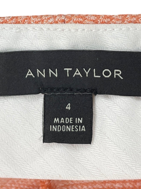 Pantalón Ann Taylor Recto Naranja - Talla 4