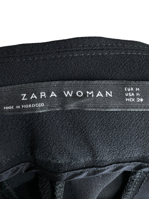 Pantalón Zara Wide-leg Negro - Talla M